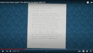 Screenshot of the YouTube Channel Ours Poetica.